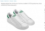 Bonne affaire chaussures Stan Smith Adidas à moins de 48€ port inclus