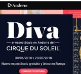 Andorre : Invitations gratuites pour le spectacle du Cirque du Soleil en juillet 2018