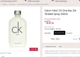 Bon plan parfum : Calvin Klein ck one 200ml à 33 euros port inclus