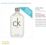 Bon plan parfum ; CK ONE Calvin Klein 100ml à moins de 19€