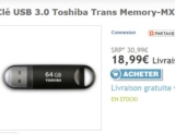 Moins de 19 euros une clé usb3 64go … bon prix