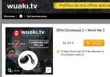 Clé google chromecast2 + world war z à moins de 25 euros port inclus