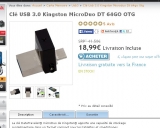 Bon plan clé usb 64go usb3 à 18.99 euros