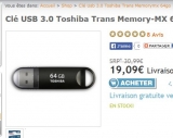 Bonne affaire clé usb3 64go à 19 euros