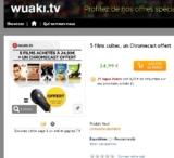 Super:  clé chromecast + 5 films à 21.99 euros port inclus