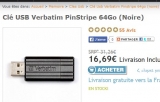 Clé usb 64go pas chere à 16.69 euros port inclus