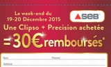 Bonne affaire pour un autocuiseur seb clipso+ precision .. avec 30 euros de remboursement pour un achat les 19 – 20 decembre