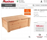 Coffre de rangement exterieur en bois  100% remboursé