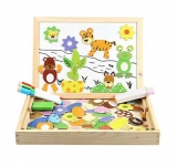 Pas cher : 7.8€ le coffret puzzles magnetiques , ardoise