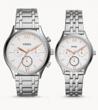 Super affaire : 97€ un coffret cadeau deux montres ( femme + homme ) FOSSIL FENMORE
