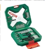 Bricolage :  Coffret vissage/percage  bosch 34 pieces à moins de 9€ (voire meme 8)