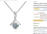 Collier argent avec pendentif à 8€
