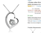 Bon plan bijoux: collier en argent avec pendentif coeur à moins de 10 euros