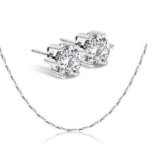 Offre Bijoux : un collier en argent acheté = des clous d&rsquo;oreilles offerts : 9.99 euros les deux (exclu)