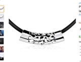 Collier en cuir avec pendentif en argent à 8€ (exclu)