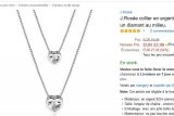 Bon plan bijoux : collier argent double chaine et pendentif à 9.99€ ( exclu)