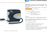 Compresseur d’air électrique à  10.48 euros avec manometre