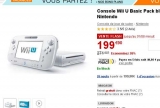 offre jeux videos :  console Wii U 8go à 199 euros (contre autour de 250 )