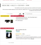 Bonne affaire console xbox one + 2 jeux à 349 euros