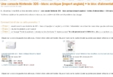Console nintendo 3ds + chargeur à 134 euros