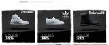 Bon plan chaussures CONVERSE , ADIDAS , Timberland avec plus de 50% de reduction