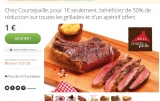 Restaurants courtepaille : 1 euro pour avoir 50% de remise sur les grillades et aperitifs gratuits