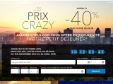 Mega offre hotels : 40 pourcent de remise et petits dej offerts novotel, ibis , mercure avec les crazy prices accor …