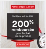 Super affaire : poelle à crepes remboursée à 200% chez BUT !