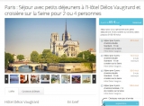 Bon plan séjour à Paris: 85 euros la nuit en hotel avec petit dejeuner et croisière sur la Seine