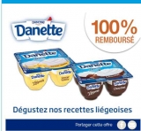 Danettes Liegeois  100% remboursés ( Intermarché , carrefour contact)