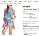 Foulard desigual hawai à 10 euros …