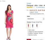 Robes desigual pas chères à 23.7 euros