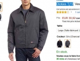 Veste hommes Dickies TJ15 autour de 30€ (le double ailleurs)