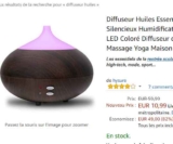 moins de 11€ le Diffuseur huiles essentielles 300ml   – Super affaire