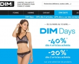 Bon plan sous vetements: 40 pourcent de réduction chez Dim pour 4 articles achetés