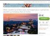 Paris: diner croisiere avec champagne pour deux à 55 euros
