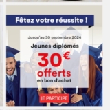 Bon d&rsquo;achat BUT de 30€ offerts pour les diplomés ( Bac et superieur )