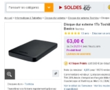 Bon prix disques durs externes 1to à 53 euros ,  2to à 78 euros le 1er juillet