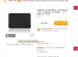 Super bonne affaire disque dur externe 1to qui revient entre 42 et 45 euros port inclus