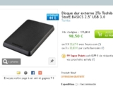Bon plan disque dur externe 2to : 85 euros port inclus