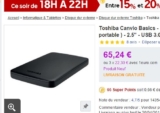 Disque dur externe 1to 2.5 pouces qui revient à 47 euros pour les nouveaux clients sur priceminister
