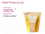 Gratuit : une coupelle de fruits au jus Dole 100% remboursé avec Shopmium !