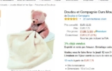 Super affaire cadeau naissance: doudou ours mouchoir à 5.99 euros