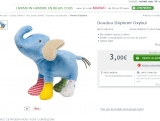 Peluche Doudou pas chère à 3 euros port inclus