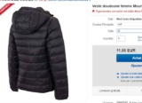 Bon plan mode: Doudoune femmes  et hommes Montain Pro à 11.99€ port inclus