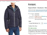 Doudoune hommes Kaporal à 31 euros en vente flash le 1er fevrier