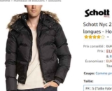 Mode :  Doudoune SCHOTT 2108J hommes à 72€ (150 sur le site officiel)
