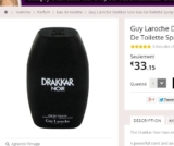offre eau de toilette : 28.17 euros drakkar noir 100ml port inclus (80 euros ailleurs )