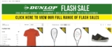 Prix cassés sur des vetements et articles de sport de la marque DUNLOP … jusqu&rsquo;au 15 novembre