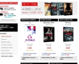 Bon plan dvd : 4 ou 5 pour 20 euros